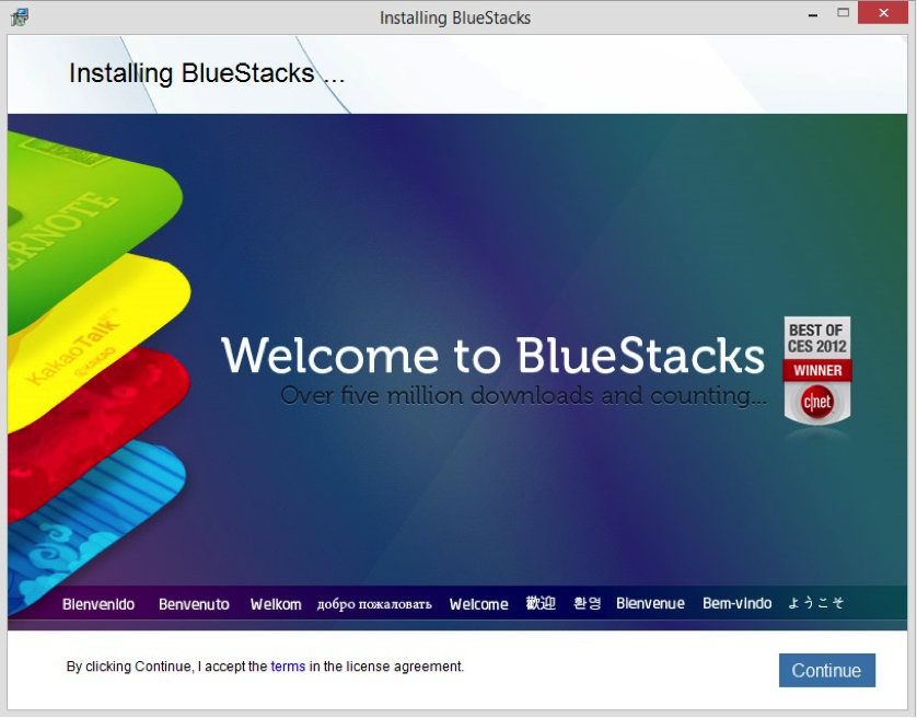 instaling BlueStacks 5.12.108.1002
